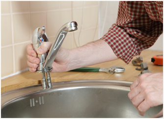 Hotline Plumbing technician at work